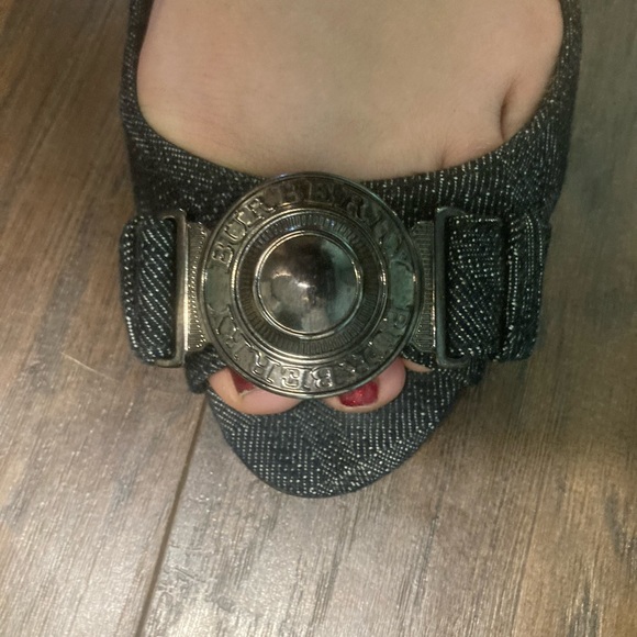 Burberry peep toe flats sz - Picture 5 of 14